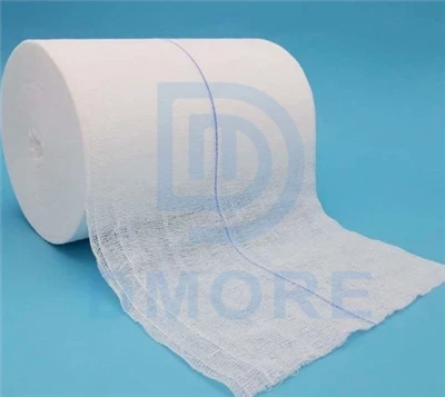 Μίας χρήσης Medical Cotton Gauze Pads Χειρουργική απορροφητική μπλε γραμμή x ...